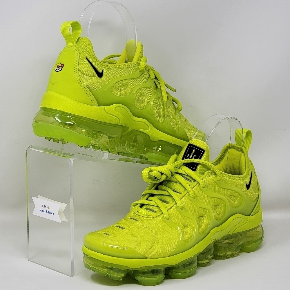 Nike VaporMax Plus Tennis Ball Neon Green DX1784-300 Women's Size Multi New - Picture 4 of 10